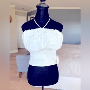 Anthropology Madge Strapless Top with Tie.  NWT. Size M.  This season.